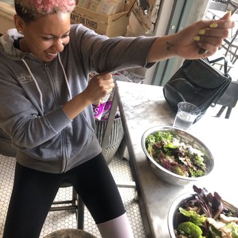 Joan's on Third - Love her! Getting ready to dig into our salads. - Breakfast & Brunch Near Me - Los Angeles, California