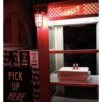 Later Pizza - a pizza box in a window - Pizza Near Me - Collingwood, Ontario Later Pizza - a pizza box in a window - Pizza Near Me - Collingwood, Ontario