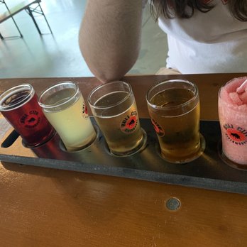 Bull City Ciderworks-Durham - berried in berries, upcide down, gooseberry galaxy, sweet carolina, slushie - Breweries Near Me - Durham, North Carolina