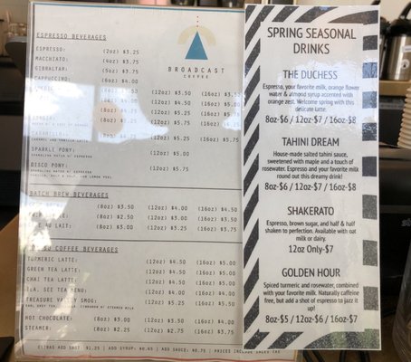Menu photo 6 Broadcast Coffee Boise, ID