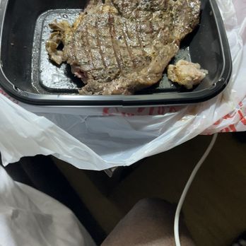 Applebee's Grill + Bar - Tough uncooked 12inch steak with black watery in bowl - Sports Bars Near Me - McPherson, Kansas