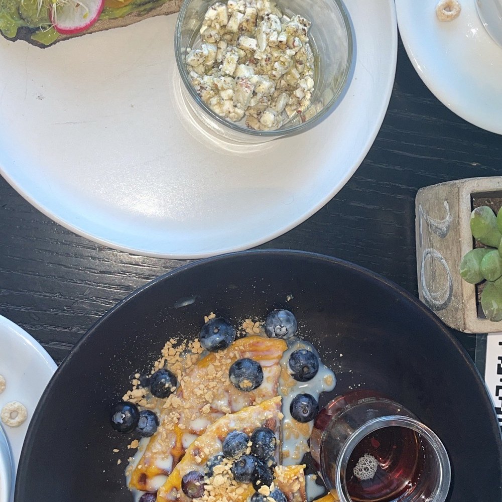 Barley - Avocado toast and sweet potato waffles add blueberries - Breakfast & Brunch Near Me - Montreal, Quebec Barley - Avocado toast and sweet potato waffles add blueberries - Breakfast & Brunch Near Me - Montreal, Quebec