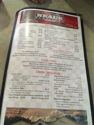 Menu photo 1 Classic Diner Henryetta, OK