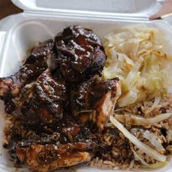 Simply Delicious Kitchen - that's their large Jerk Chicken. $15