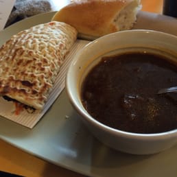 French onion and southwest flat bread.