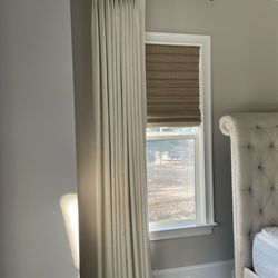 Robyn's Fabrics & Custom Design Interiors - Primary bedroom drapery