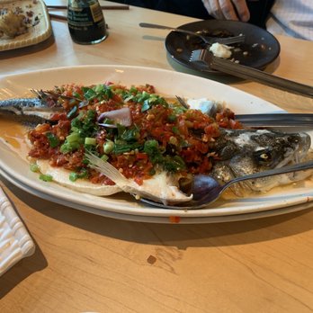 Mama Chang - Steamed Bronzini with chili - Chinese Near Me - Fairfax, Virginia