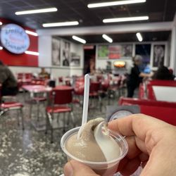 David's Burgers - After meal, they offered me free sample of their ice cream
