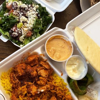 Tripoli's - Chicken Tikka Plate with a Greek Salad - Mediterranean Near Me - San Antonio, Texas Tripoli's - Chicken Tikka Plate with a Greek Salad - Mediterranean Near Me - San Antonio, Texas