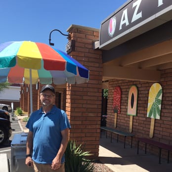 AZ Pops - Fun Storefront with a handsome guy as well! - Ice Cream & Frozen Yogurt Near Me - Phoenix, Arizona