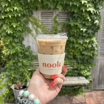 Nook Coffee Bar - Honey lavender latte - Coffee & Tea Near Me - Costa Mesa, California Nook Coffee Bar - Honey lavender latte - Coffee & Tea Near Me - Costa Mesa, California