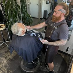 Broken Blades Barbershop - Seth at Broken Blades in Dana Point--precision, professionalism, and Viking-level beard mastery.