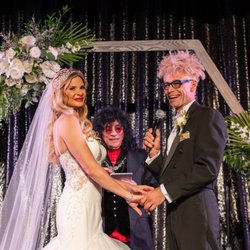 The Lil Things Events - Murray and Dani Sawchuck, Vegas royalty say I do at the Plaza Hotel downtown