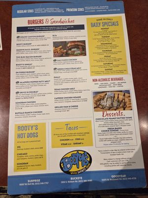 Menu photo 4 Booty’s Wings Burgers Beer Goodyear, AZ Menu photo 4 Booty’s Wings Burgers Beer Goodyear, AZ