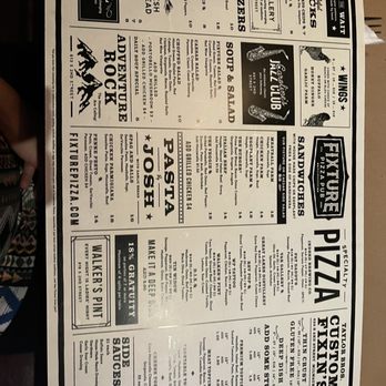 Fixture Pizza Pub - Menu - Pizza Near Me - Milwaukee, Wisconsin