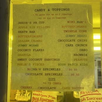 Custer's Last Stand - July 2021 menu - Ice Cream & Frozen Yogurt Near Me - Wurtsboro, New York