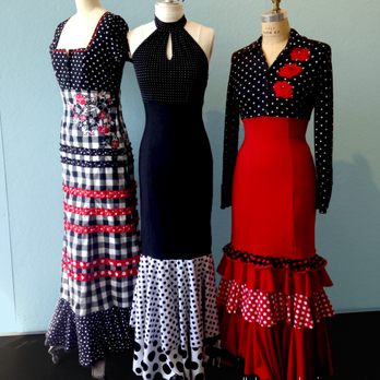Sally Lesser Designs - 3 Up-cycled flamenco dresses - Women's Clothing Near Me - Brooklyn, New York Sally Lesser Designs - 3 Up-cycled flamenco dresses - Women's Clothing Near Me - Brooklyn, New York