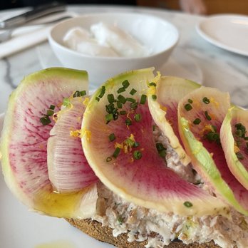 Cafe Roze - Breakfast trout spread I added 2 poached eggs too. Fabulous - Breakfast & Brunch Near Me - Nashville, Tennessee