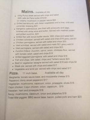 Menu photo 3 Savoy Katoomba, NSW Menu photo 3 Savoy Katoomba, NSW