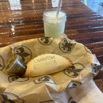 Empanola - Crawfish Empanada with a pisco sour - Empanadas Near Me - New Orleans, Louisiana Empanola - Crawfish Empanada with a pisco sour - Empanadas Near Me - New Orleans, Louisiana