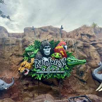 Rainforest Cafe - Outside marketing looks pretty cool. - American Near Me - Lake Buena Vista, Florida
