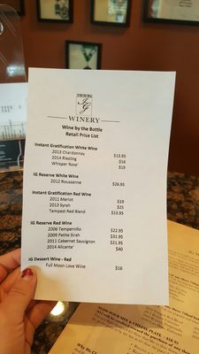 Menu photo 6 IG Winery & Tasting Room Cedar City, UT