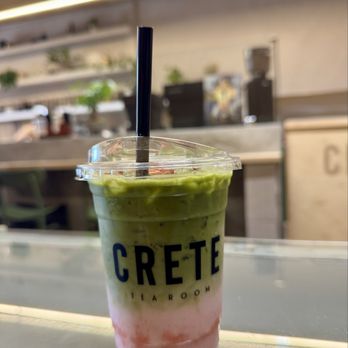 Crete Tea Room - Strawberry matcha - Tea Rooms Near Me - Phoenix, Arizona