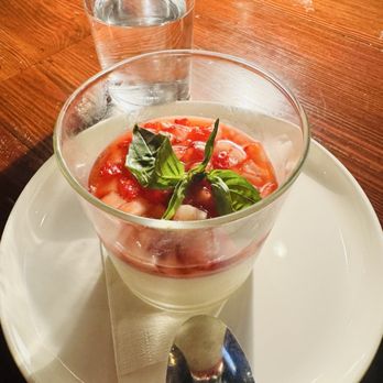 Mongers Market + Kitchen - Strawberry Panna cotta - Seafood Near Me - Austin, Texas