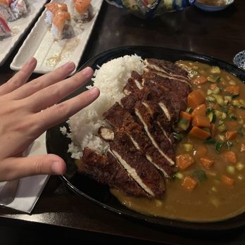 Sushi Nori - Chicken Katsu CURRY Entree (MASSIVE, hand for reference) - Sushi Bars Near Me - Escondido, California Sushi Nori - Chicken Katsu CURRY Entree (MASSIVE, hand for reference) - Sushi Bars Near Me - Escondido, California