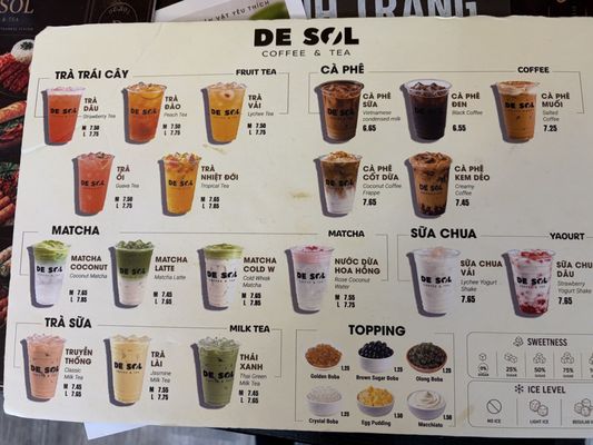 Menu photo 4 De Sol Coffee & Tea Wauwatosa, WI Menu photo 4 De Sol Coffee & Tea Wauwatosa, WI