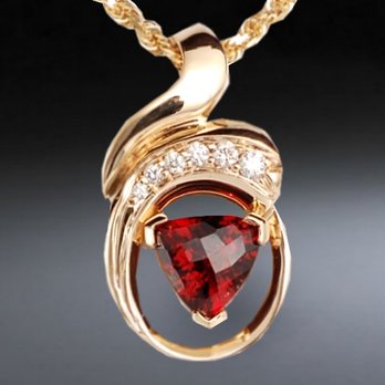 Jewelry Designs By Victor - Garnet and Diamond - Jewelry Near Me - Eugene, Oregon Jewelry Designs By Victor - Garnet and Diamond - Jewelry Near Me - Eugene, Oregon