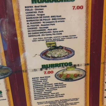 Taco Express - a menu for a mexican restaurant - Mexican Near Me - New York, New York