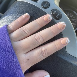 Gel nails with design!