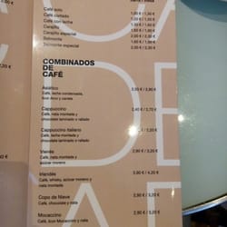 Café del Arco - 2 parte carta de cafés