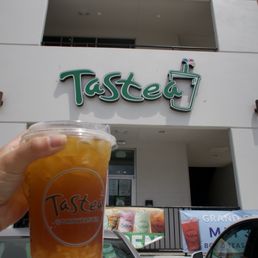 Exterior outside entrance of Tastea - The Unknown; Medium Sweetness - Houston, Texas Exterior outside entrance of Tastea - The Unknown; Medium Sweetness - Houston, Texas