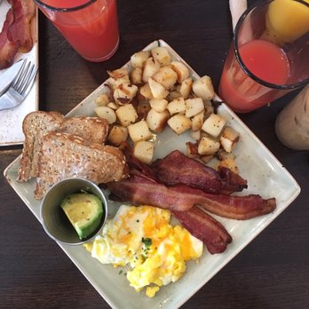 First Watch - Traditional breakfast with a side of avocado. A delicious grapefruit drink! - Breakfast & Brunch Near Me - Houston, Texas First Watch - Traditional breakfast with a side of avocado. A delicious grapefruit drink! - Breakfast & Brunch Near Me - Houston, Texas