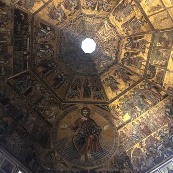 Battistero di San Giovanni - Notice Jesus' hands? He's giving the thumbs-up, thumbs-down approval. - Landmarks & Historical Buildings Near Me - Florence, FI