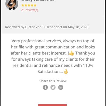 Loans by Daisy - Another satisfied partner! - Mortgage Brokers Near Me - Downey, California