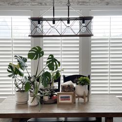 H&M Woodworking - Split tilt rod. Allows top to be open for light and bottom to be closed for privacy.