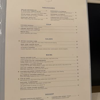 Vida - Menu 7/3/24 - American Near Me - Las Vegas, Nevada