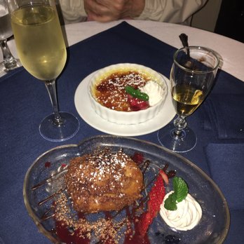Humboldt Bay Bistro - Creme brulee and fried ice cream. Moscato d'Asti and Royal Tokaji. - New American Near Me - Eureka, California Humboldt Bay Bistro - Creme brulee and fried ice cream. Moscato d'Asti and Royal Tokaji. - New American Near Me - Eureka, California