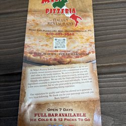 Mike's Pizzeria Italian Restaurant