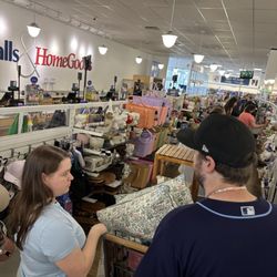 Marshalls - The long line at Marshall's with the two cashiers on duty out of 10 registers.