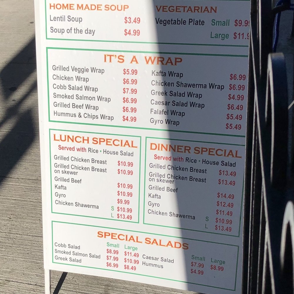 Menu Menu