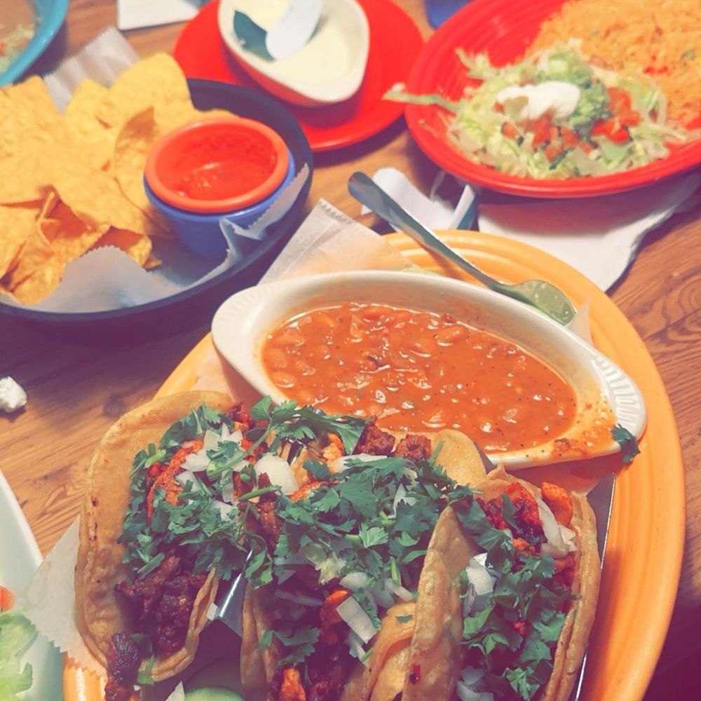 Charro Beans Street Tacos Rice