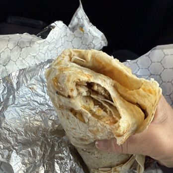 Sawyers - Breakfast burrito with sausage - Insanely large and delicious!! - Coffee & Tea Near Me - Bozeman, Montana