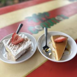 Tres Leche and Flan