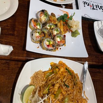 SriThai Thai Kitchen & Sushi Bar - Duluth - Chicken pad Thai, chicken fried rice, and hurricane roll - Japanese Near Me - Duluth, Georgia SriThai Thai Kitchen & Sushi Bar - Duluth - Chicken pad Thai, chicken fried rice, and hurricane roll - Japanese Near Me - Duluth, Georgia