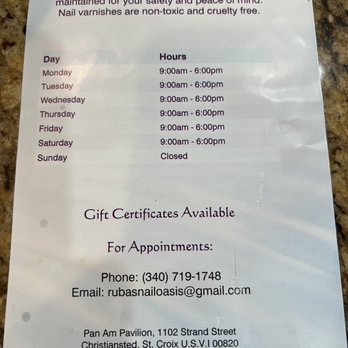Ruba's Nail Oasis - Nail Salons Near Me - Christiansted, Virgin Islands Ruba's Nail Oasis - Nail Salons Near Me - Christiansted, Virgin Islands