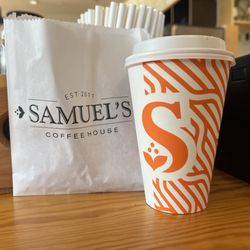 Samuel's Coffee House - Coffee and a cookie